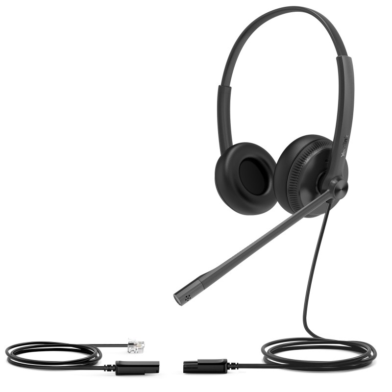 Yealink YHS34 Dual Wideband Wired Headset RJ9 QD - Noise Cancelling (Boxed) — Buy in Cyprus with Fast Delivery