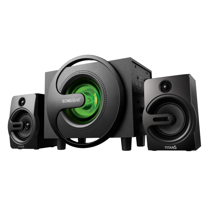 Buy SonicGear 2.1 PC Speakers - Titan5 - BT USB FM LED 40W in Cyprus, Nicosia, Limassol, Larnaka, Pafos