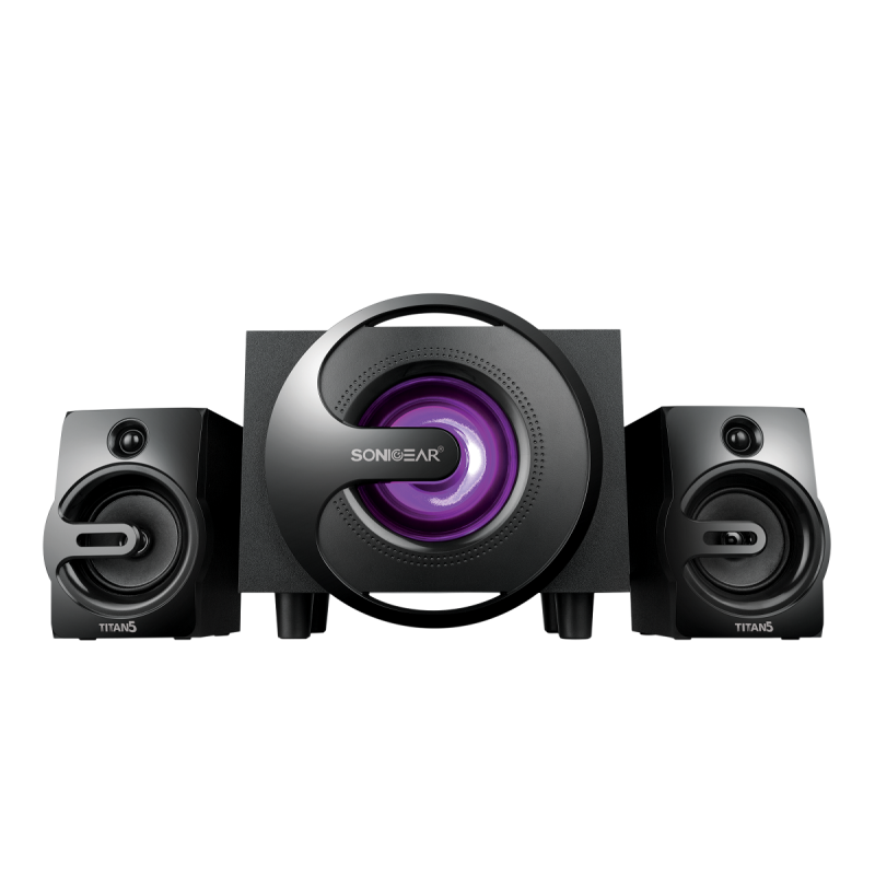 Buy SonicGear 2.1 PC Speakers - Titan5 - BT USB FM LED 40W in Cyprus, Nicosia, Limassol, Larnaka, Pafos