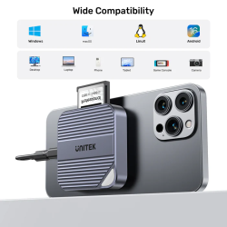 Buy Unitek Card Reader Magnetic CF Express Type B 10Gbps - S1244B - PD100W in Cyprus, Nicosia, Limassol, Larnaka, Pafos