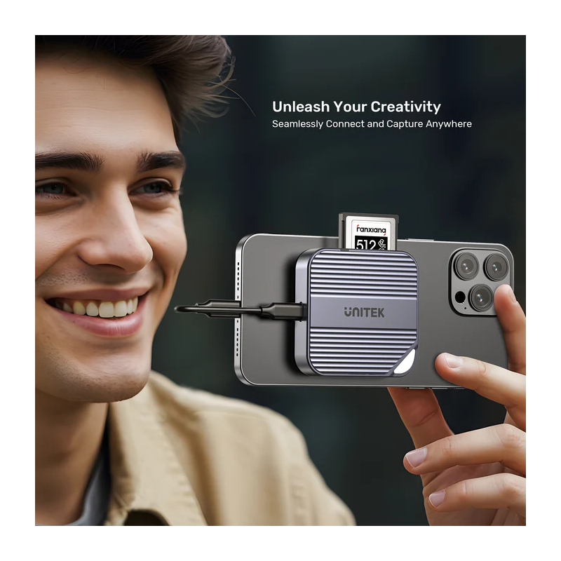 Buy Unitek Card Reader Magnetic CF Express Type B 10Gbps - S1244B - PD100W in Cyprus, Nicosia, Limassol, Larnaka, Pafos