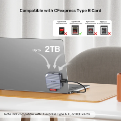 Buy Unitek Card Reader Magnetic CF Express Type B 10Gbps - S1244B - PD100W in Cyprus, Nicosia, Limassol, Larnaka, Pafos