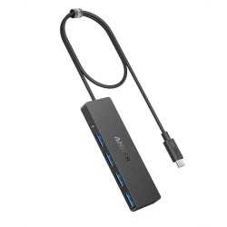 Anker Work Hub USB-C 4-Ports Black A8309G11 | 5Gbps USB Hub — Armenius Store Cyprus