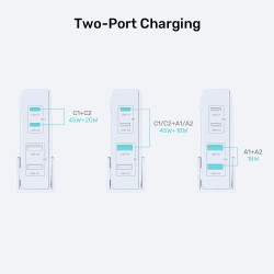 Buy Unitek Charge Desktop - P1228AWH - 70W 4in1 GaN Charger White in Cyprus, Nicosia, Limassol, Larnaka, Pafos