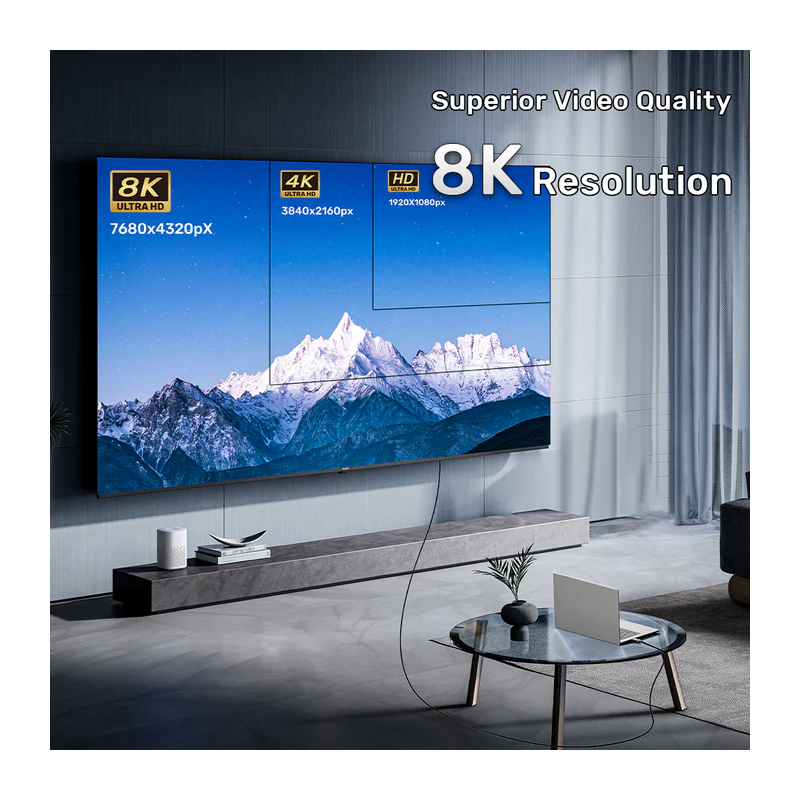 Buy Unitek Fiber Optic HDMI 2.1 Cable - C11085GY-40M - 8K60Hz, 40.0m in Cyprus, Nicosia, Limassol, Larnaka, Pafos