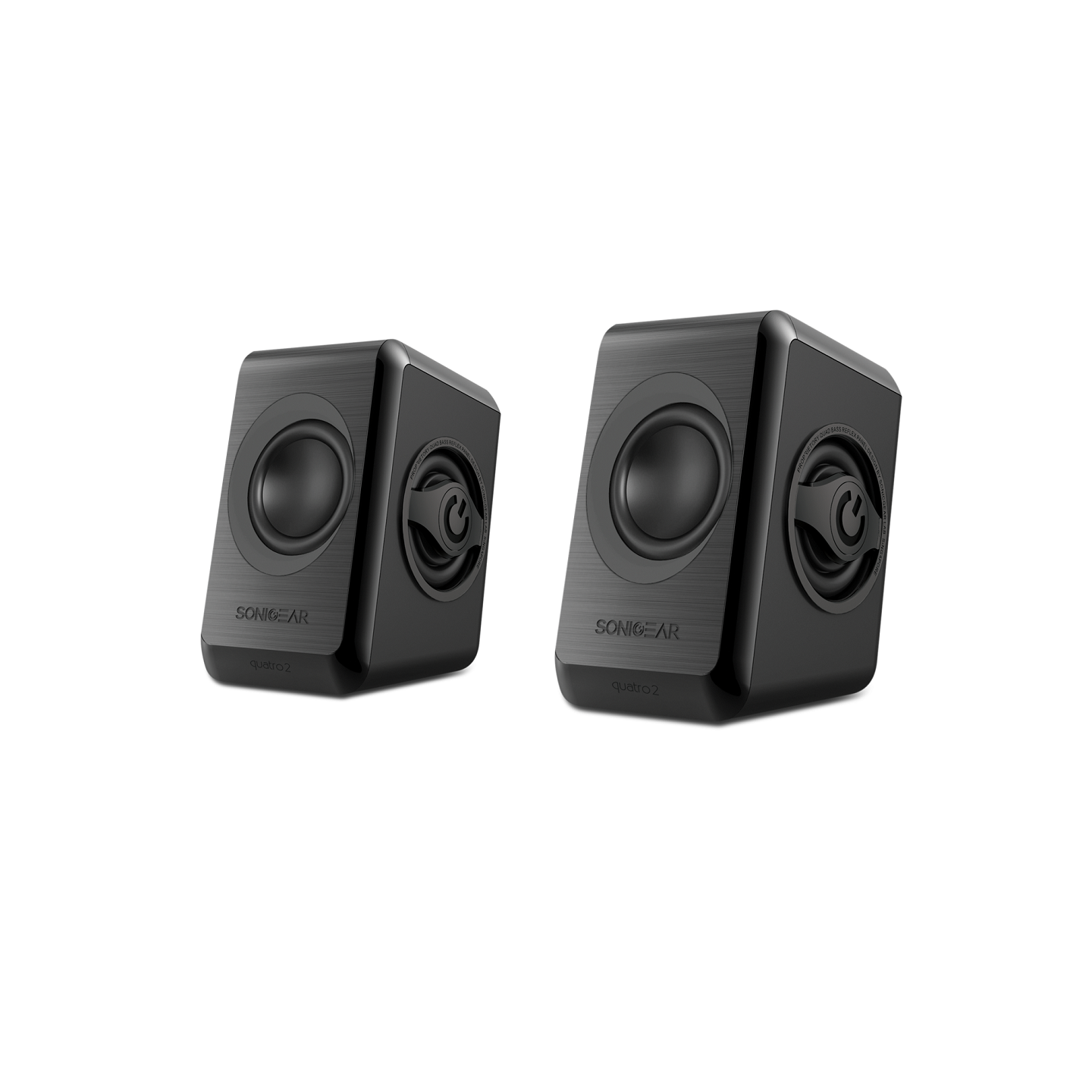 Sonicgear 2.0 USB Powered PC Speakers Grey 12W - Quatro2 - 2.0 USB Powered PC Speakers Grey 12W