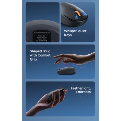 Buy Baseus Wireless Mouse - F01A - Frosted Gray in Cyprus, Nicosia, Limassol, Larnaka, Pafos