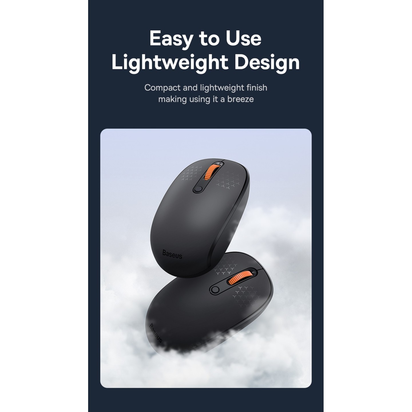 Baseus F01A Wireless Mouse Frosted Gray B01055502833-00 (Retail) — Buy in Cyprus with Fast Delivery