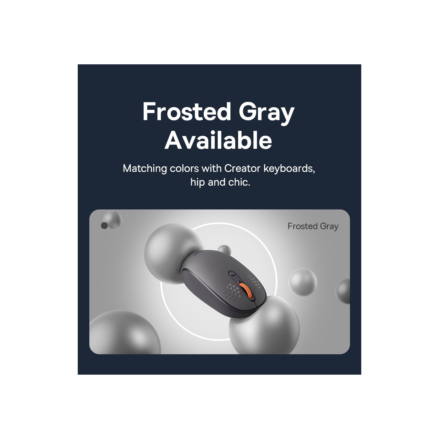 Baseus F01A Wireless Mouse Frosted Gray B01055502833-00 (Retail) — Buy in Cyprus with Fast Delivery