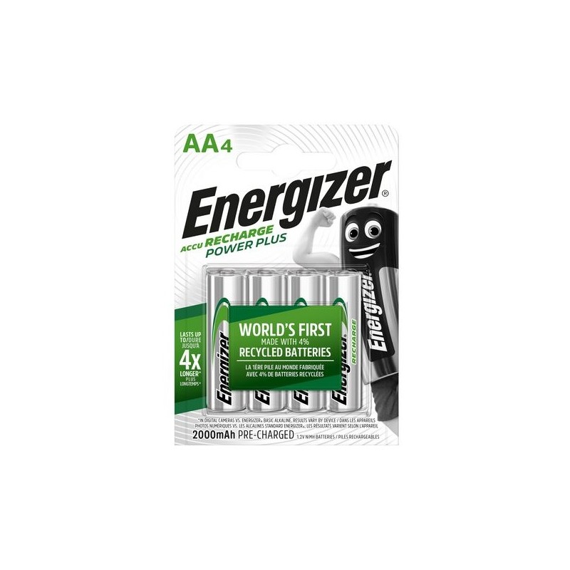 Buy Energizer Power Plus Rechargeable AA Batteries - 2000 mAh (4pcs) in Cyprus, Nicosia, Limassol, Larnaka, Pafos