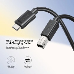 Buy Unitek USB-C 2.0 to USB-B Printer Cable - 5.0m in Cyprus, Nicosia, Limassol, Larnaka, Pafos