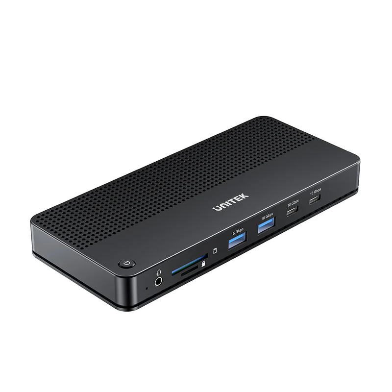 Buy Unitek D1104A USB-C 13in1 8K Triple Display Docking Station USB3.2 & 2.5G Lan in Cyprus, Nicosia, Limassol, Larnaka, Pafos