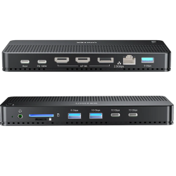 Unitek D1104A USB-C 13-in-1 8K Triple 4K Dock Station 100W PD 2.5G LAN — Armenius Store Cyprus