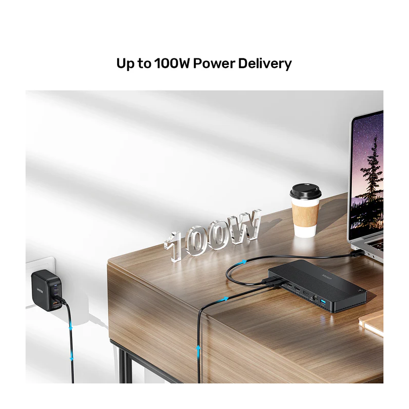 Buy Unitek D1104A USB-C 13in1 8K Triple Display Docking Station USB3.2 & 2.5G Lan in Cyprus, Nicosia, Limassol, Larnaka, Pafos