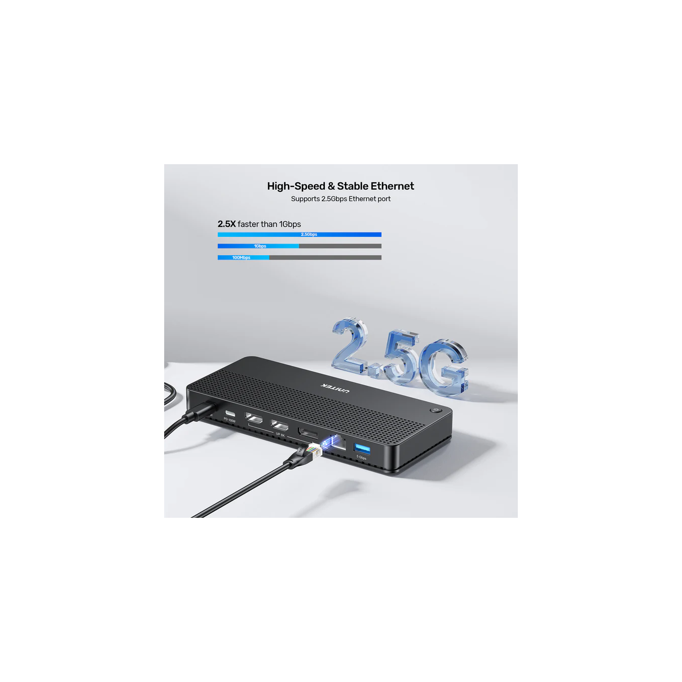 Unitek D1104A USB-C 13-in-1 Docking Station – 8K@30Hz, 100W PD | Armenius Store