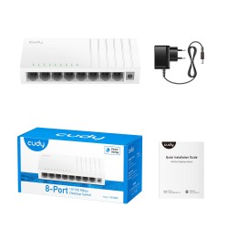 Buy Cudy Switch Fast Ethernet 8-Ports Desktop - FS108D - with UK Plug in Cyprus, Nicosia, Limassol, Larnaka, Pafos