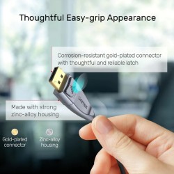 Buy Unitek DisplayPort 1.4 Cable ActiveOptical 8K 240Hz 10.0m - C1616GY - Displa... in Cyprus, Nicosia, Limassol, Larnaka, Pafos