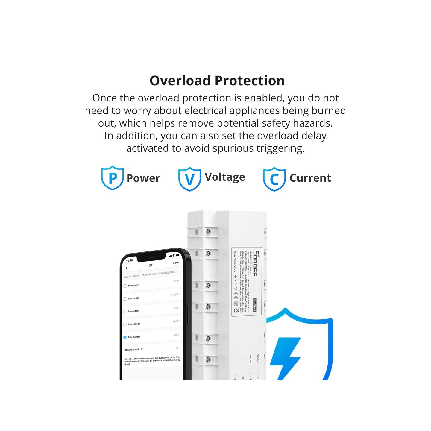 Sonoff - SPM-4Relay - 20A Wifi Smart Switch — Buy in Cyprus with Fast Delivery