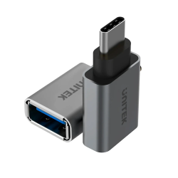 Buy Unitek USB-A Female to USB-C Male 5Gbps Adaptor Gray - Y-A025CGY - USB-A to ... in Cyprus, Nicosia, Limassol, Larnaka, Pafos