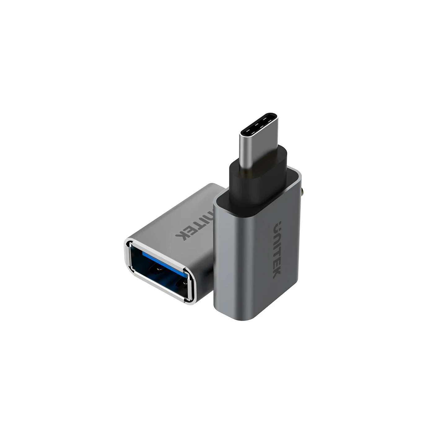 Unitek USB-A Female to USB-C Male 5Gbps Adaptor Gray - Y-A025CGY - USB-A to USB-C Adaptor, 5Gbps, Gray