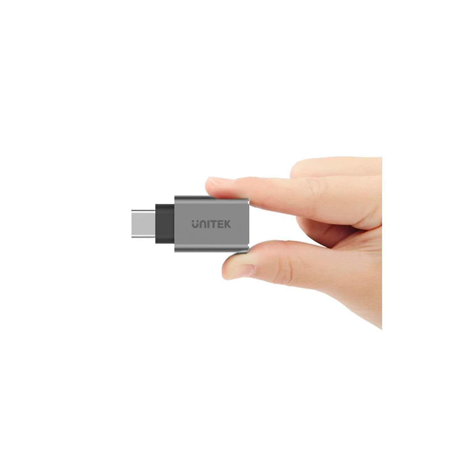 Unitek USB-A Female to USB-C Male 5Gbps Adaptor Gray - Y-A025CGY - USB-A to USB-C Adaptor, 5Gbps, Gray