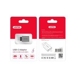 Buy Unitek USB-A Female to USB-C Male 5Gbps Adaptor Gray - Y-A025CGY - USB-A to ... in Cyprus, Nicosia, Limassol, Larnaka, Pafos