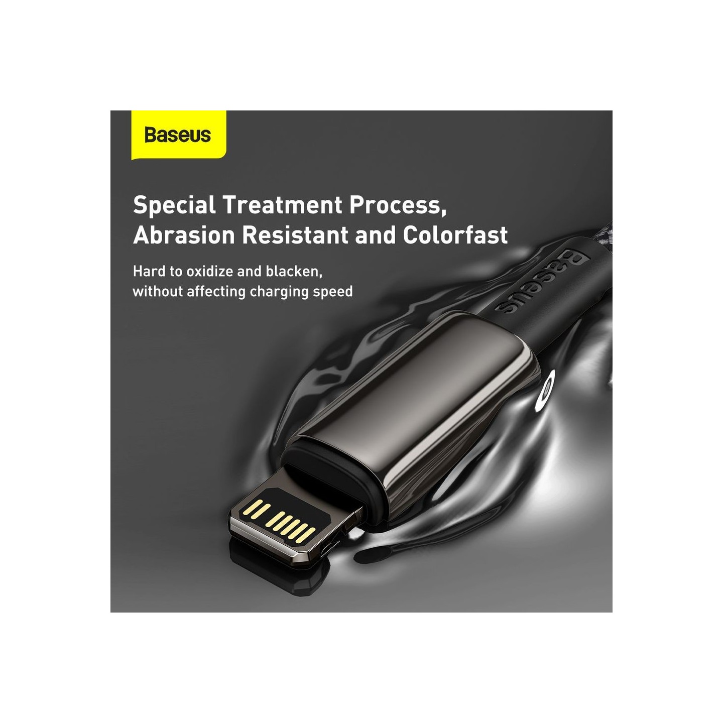 Baseus Gold Type-C to Lightning - PD 20W 2m Black — Buy in Cyprus with Fast Delivery