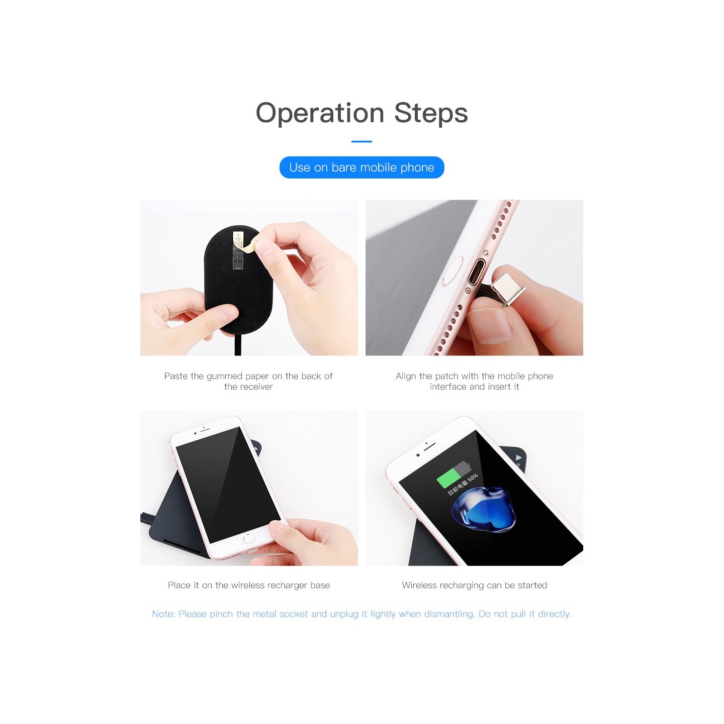 Baseus iPhone Wireless Charging Receiver - WXTE-A01 - iPhone Wireless Charging Receiver — Buy in Cyprus with Fast Delivery