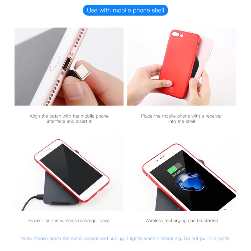 Buy Baseus iPhone Wireless Charging Receiver - WXTE-A01 - iPhone Wireless Chargi... in Cyprus, Nicosia, Limassol, Larnaka, Pafos