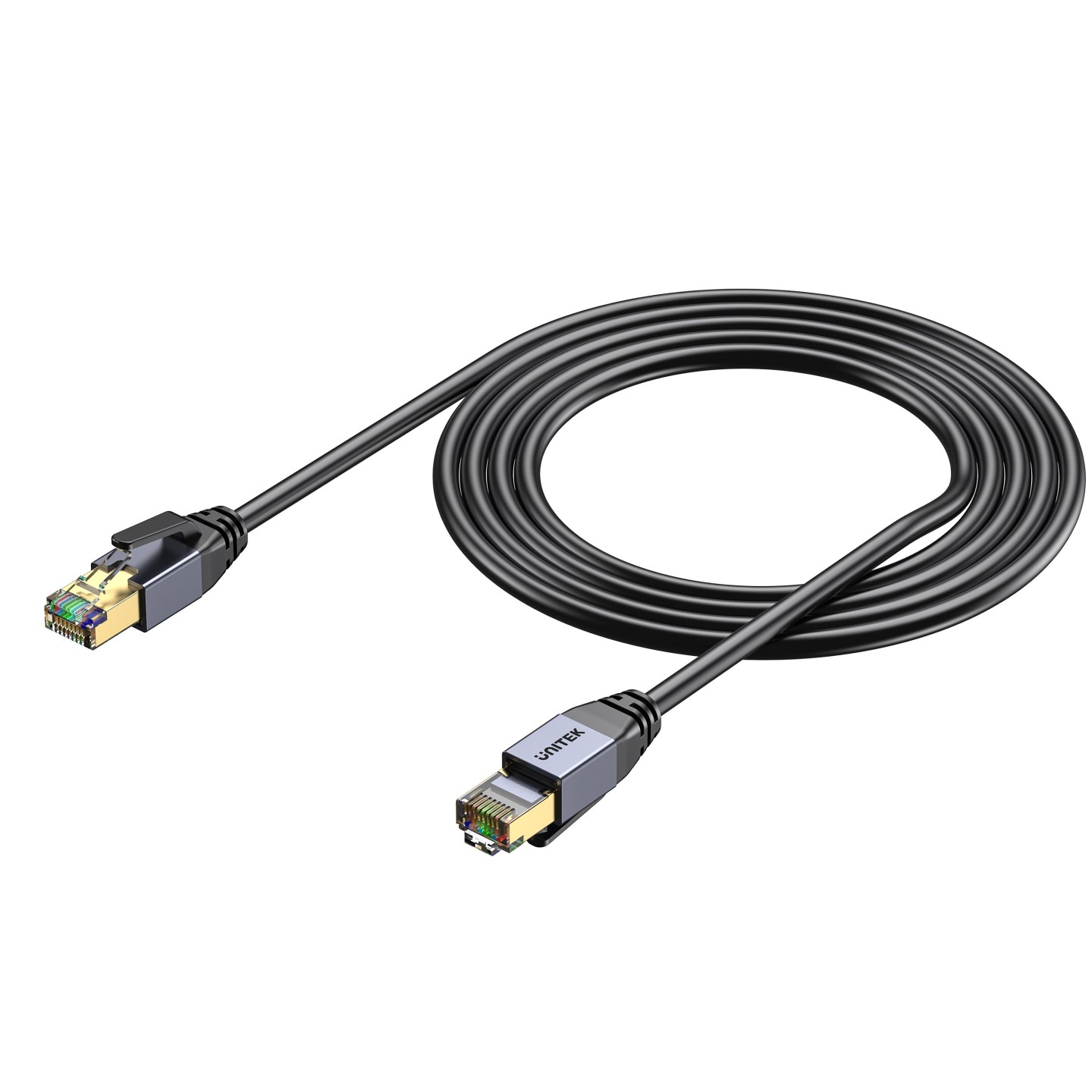 Unitek Network Patch Cable - C18149A-2M - CAT8 Black 2.0m — Buy in Cyprus with Fast Delivery