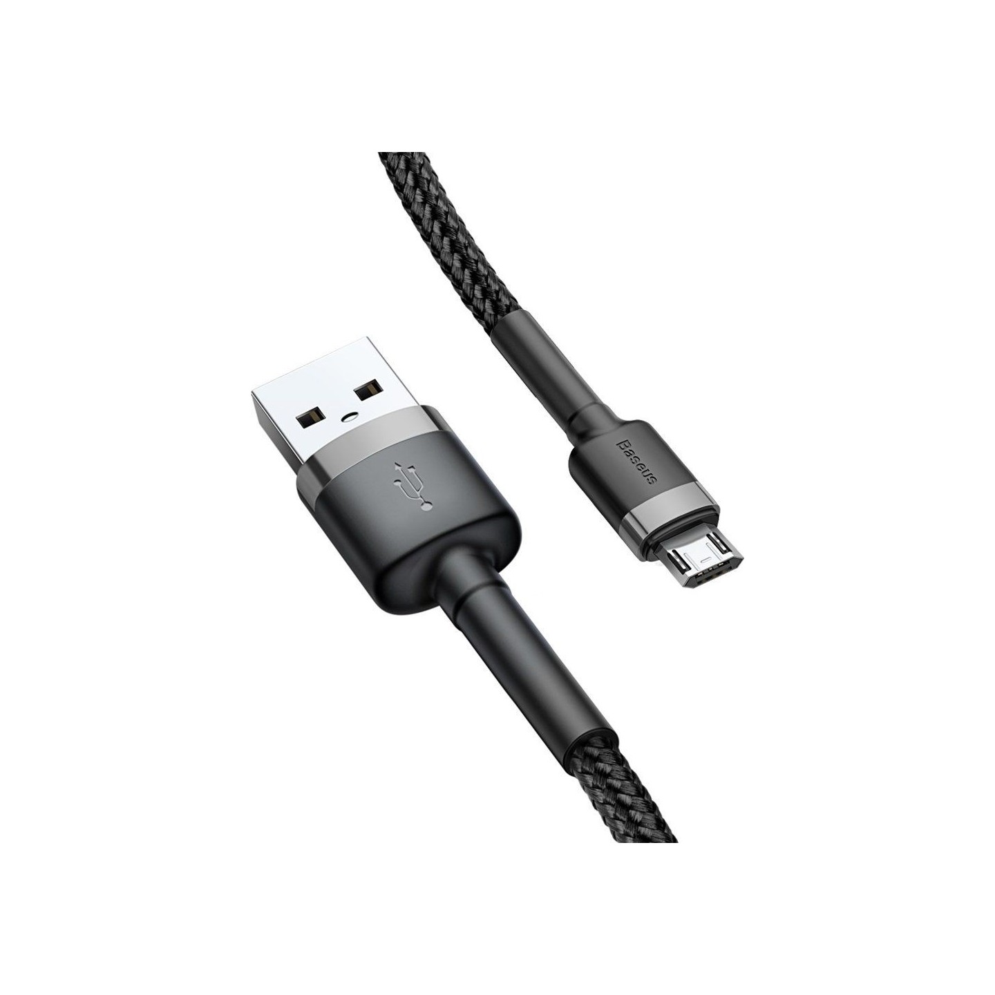 Baseus Cafule Braided MicroUSB Cable 2A 3.0m Black (Boxed) — Buy in Cyprus with Fast Delivery