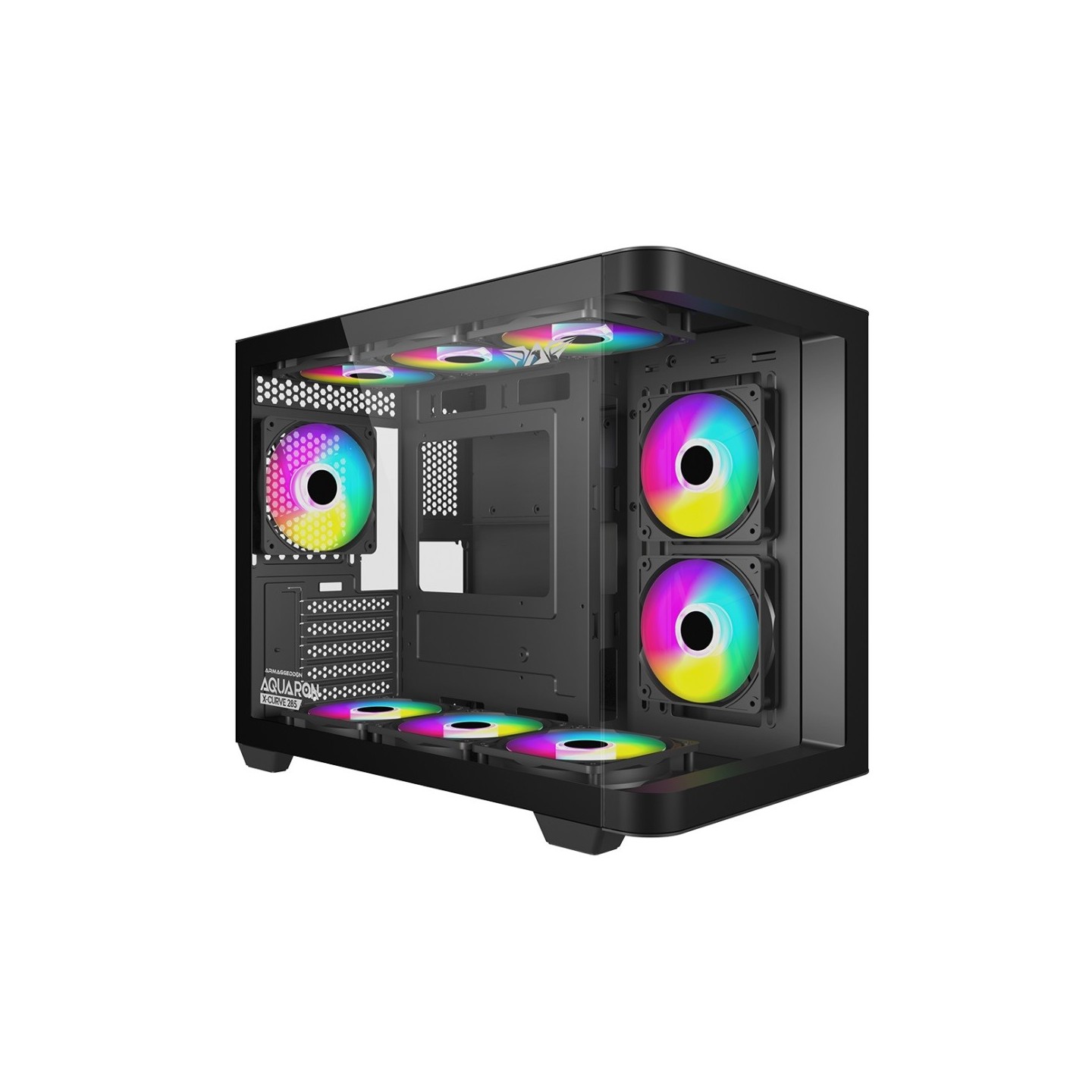 Armaggeddon Aquaron X-Curve 285 M-ATX Gaming Case - Black (Boxed) — Buy in Cyprus with Fast Delivery