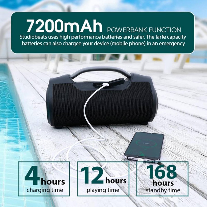 Buy SonicGear StudioBeats III Powerful 120W Portable IPx6 Waterproof Speaker wit... in Cyprus, Nicosia, Limassol, Larnaka, Pafos
