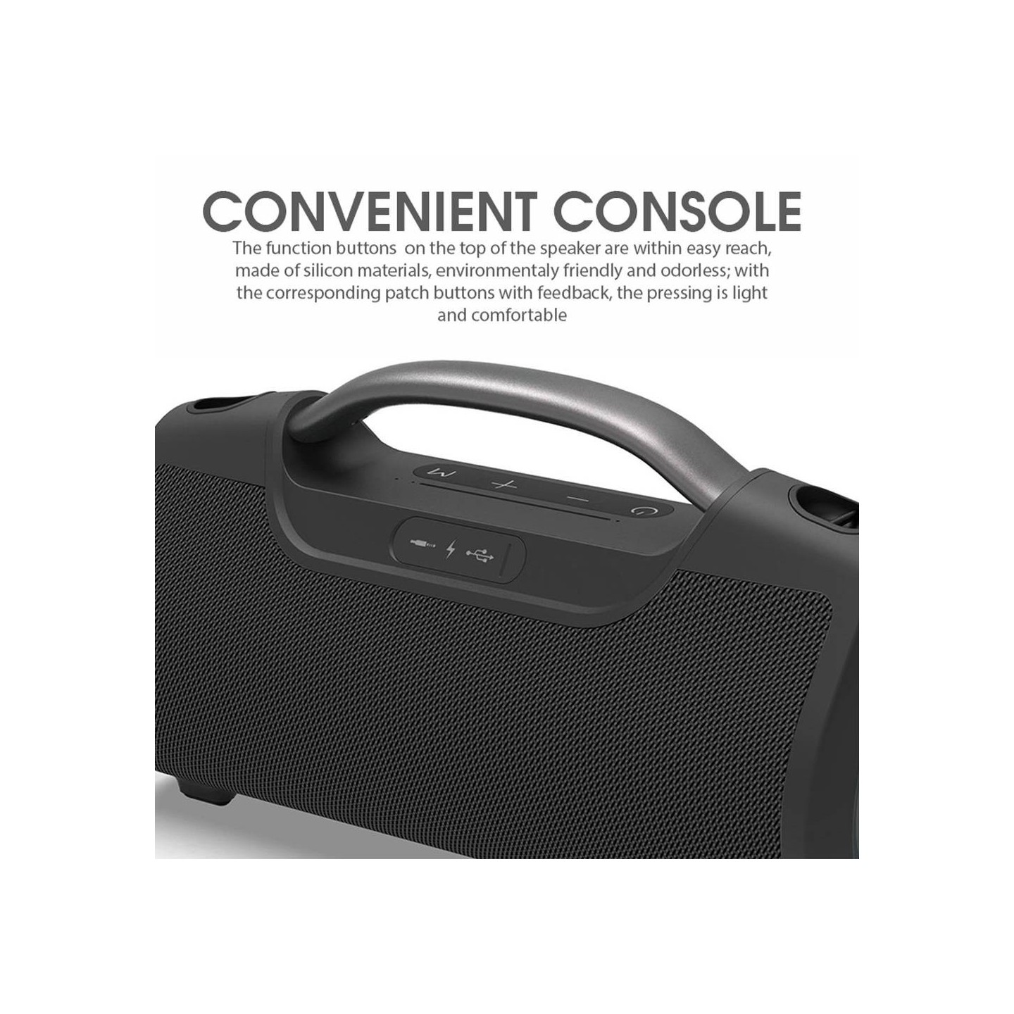 SonicGear StudioBeats III Powerful 120W Portable IPx6 Waterproof Speaker with Bluetooth, USB Large Battery, Microphon...