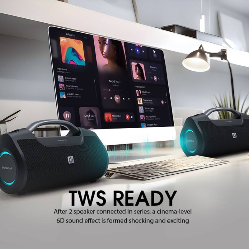 Buy SonicGear StudioBeats III Powerful 120W Portable IPx6 Waterproof Speaker wit... in Cyprus, Nicosia, Limassol, Larnaka, Pafos