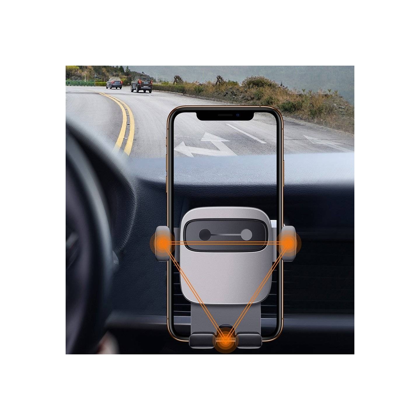 Baseus Car Holder - AirVent CUBE GRAVITY — Buy in Cyprus with Fast Delivery