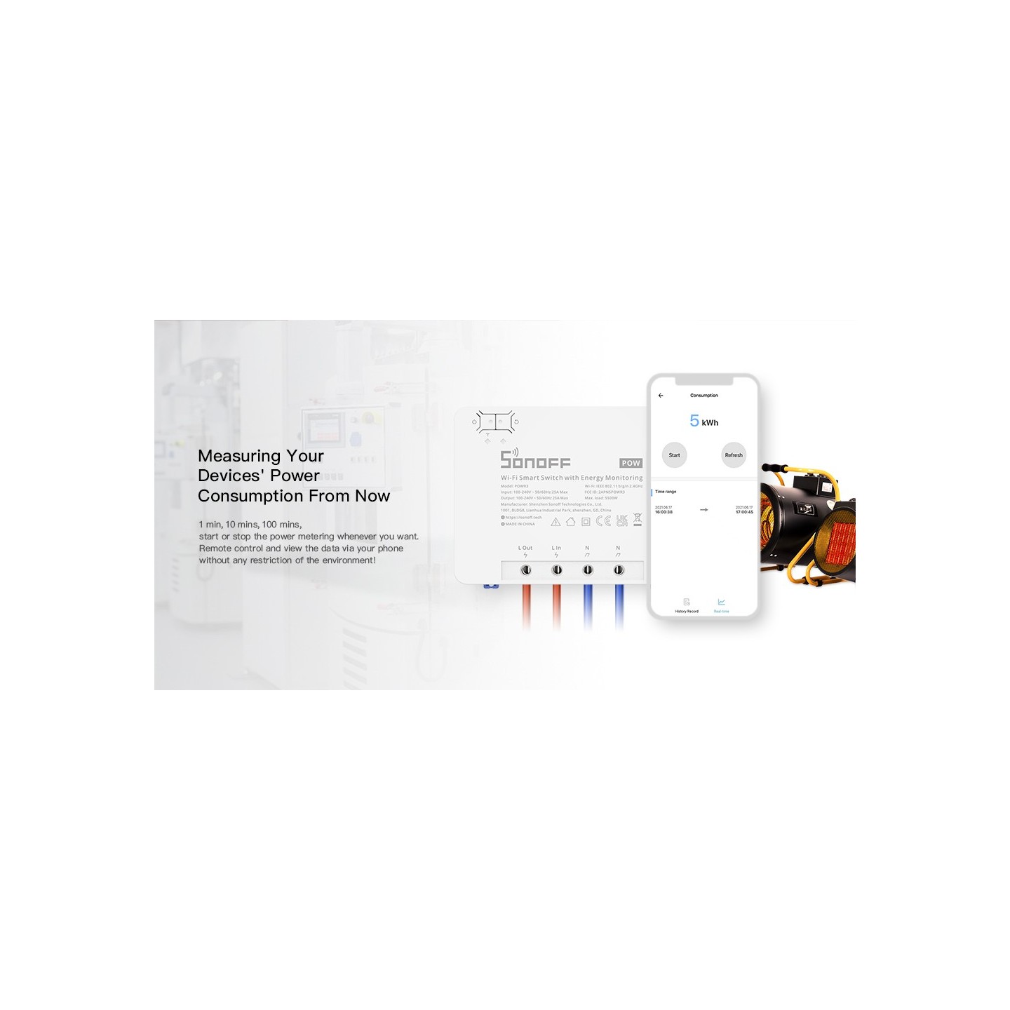 Sonoff 25A WiFi Smart Switch - Pow R3 - 25A WiFi Smart Switch — Buy in Cyprus with Fast Delivery