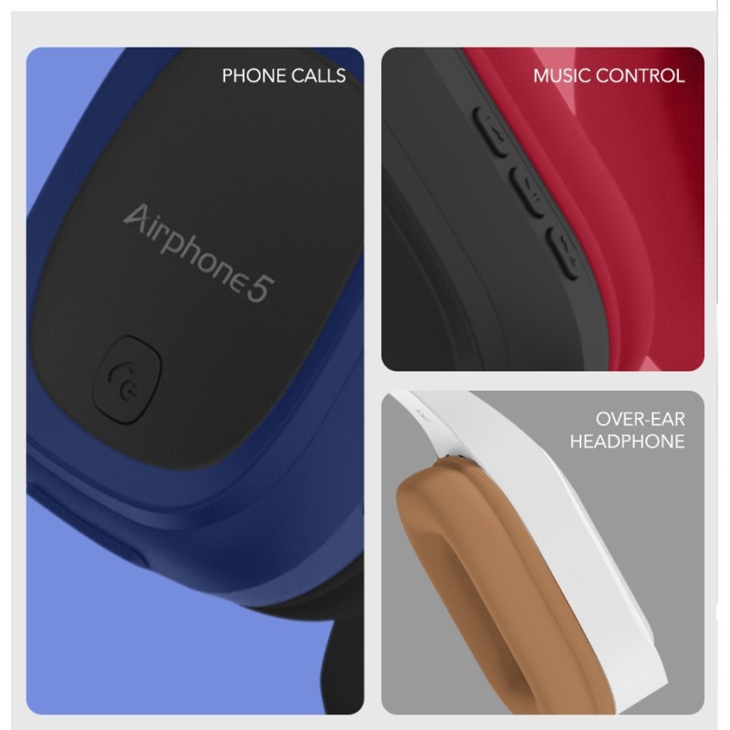 Buy SonicGear Bluetooth Headphones Blue - Airphone 5 - Bluetooth Headphones Blue in Cyprus, Nicosia, Limassol, Larnaka, Pafos