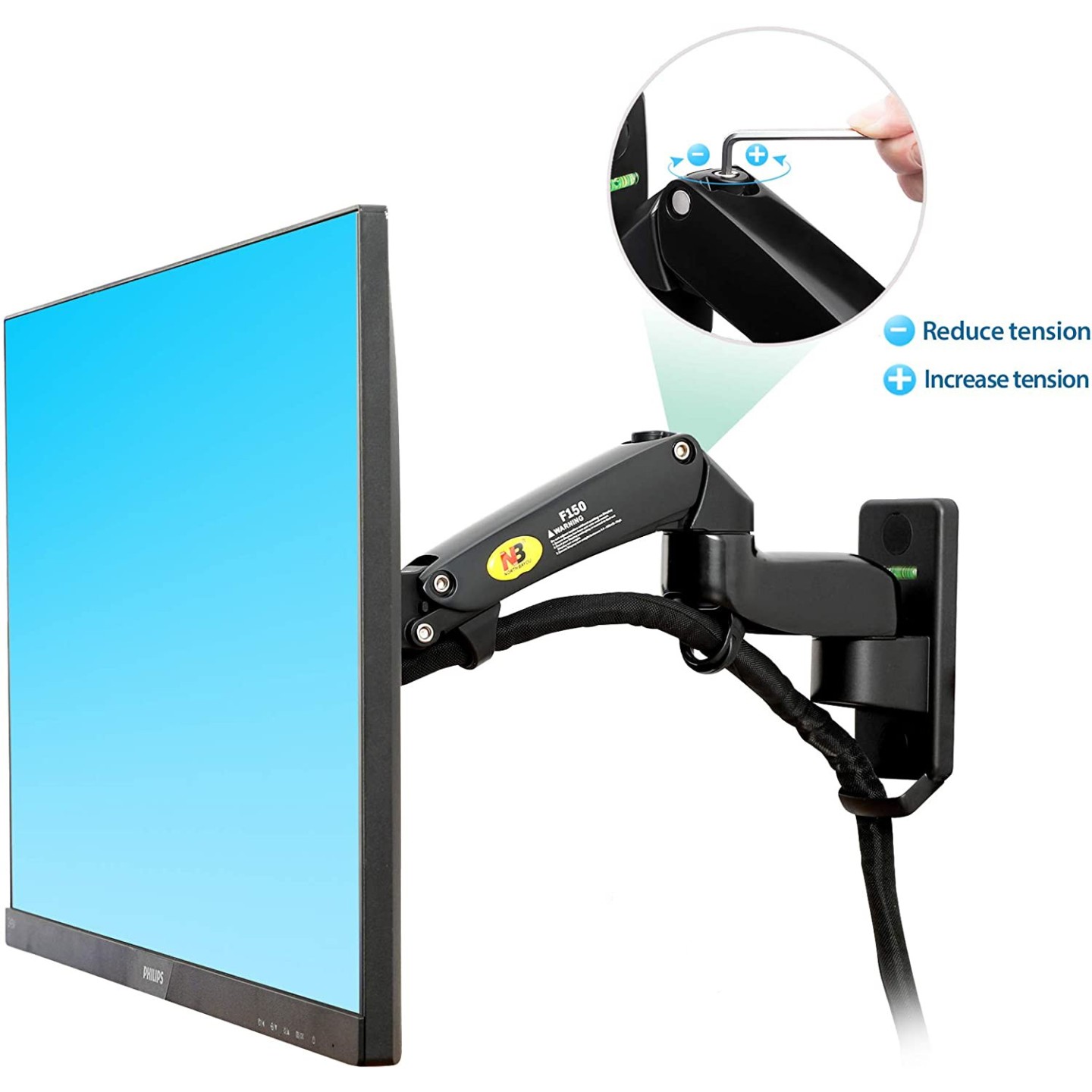 NBMounts F150v2 TV Monitor Wall Mount Dual Arms 10x10 (Boxed) — Buy in Cyprus with Fast Delivery