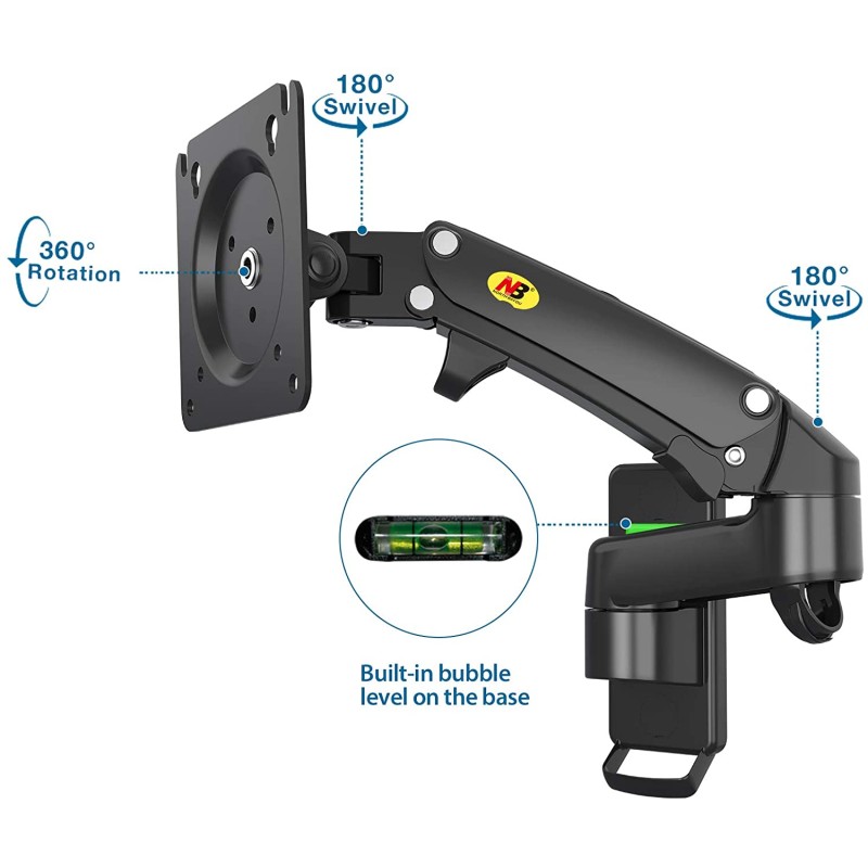 Buy NBMounts TV Monitor Wall Mount - F150v2 - Dual Arms 10x10 in Cyprus, Nicosia, Limassol, Larnaka, Pafos