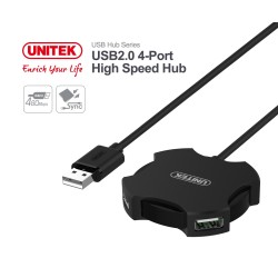 Unitek Y-2178 USB 2.0 4-Port Hub 30cm Cable | USB Expansion — Armenius Store Cyprus