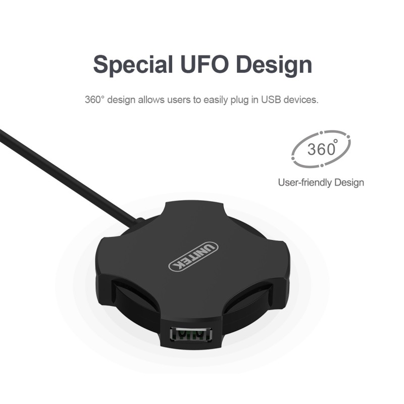Buy Unitek USB2.0 4-Port Hub - Y-2178 - with 30cm cable in Cyprus, Nicosia, Limassol, Larnaka, Pafos