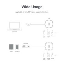 Unitek Y-2178 USB 2.0 4-Port Hub – 30cm Cable | Armenius Store