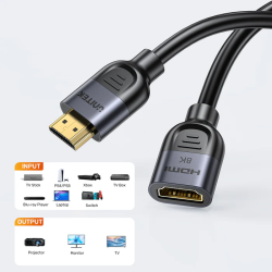 Buy Unitek HDMI Extension - C11091A - 2.1 Male to Female 2.0m 8K60Hz in Cyprus, Nicosia, Limassol, Larnaka, Pafos