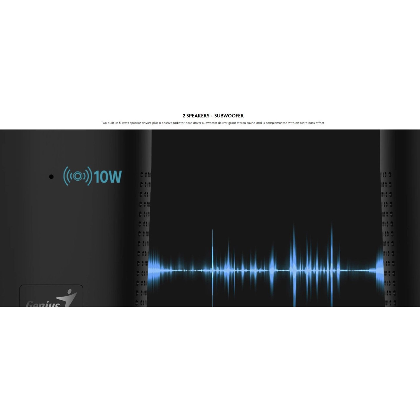 Genius Mobile Speaker Portable BT 10W - SP-925BT - Black — Buy in Cyprus with Fast Delivery