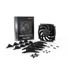 Buy be quiet! SilentWings PRO 4 120mm PWM Case Fan - Black, 4-pin PWM, 3000 RPM in Cyprus, Nicosia, Limassol, Larnaka, Pafos