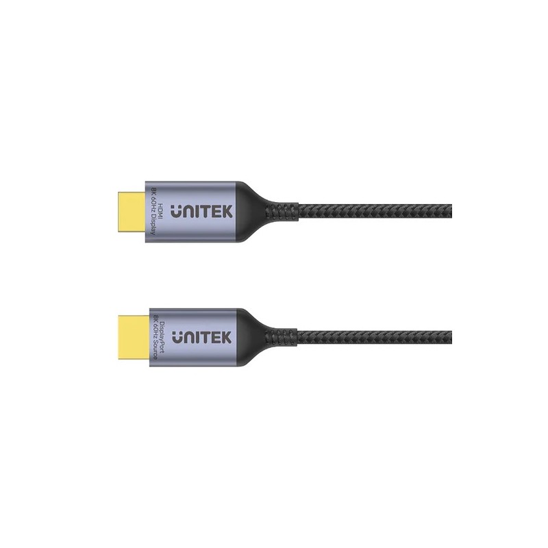 Buy Unitek DisplayPort 1.4 to HDMI 2.1 Cable - V1610A02 - 8K60Hz 1.8m in Cyprus, Nicosia, Limassol, Larnaka, Pafos