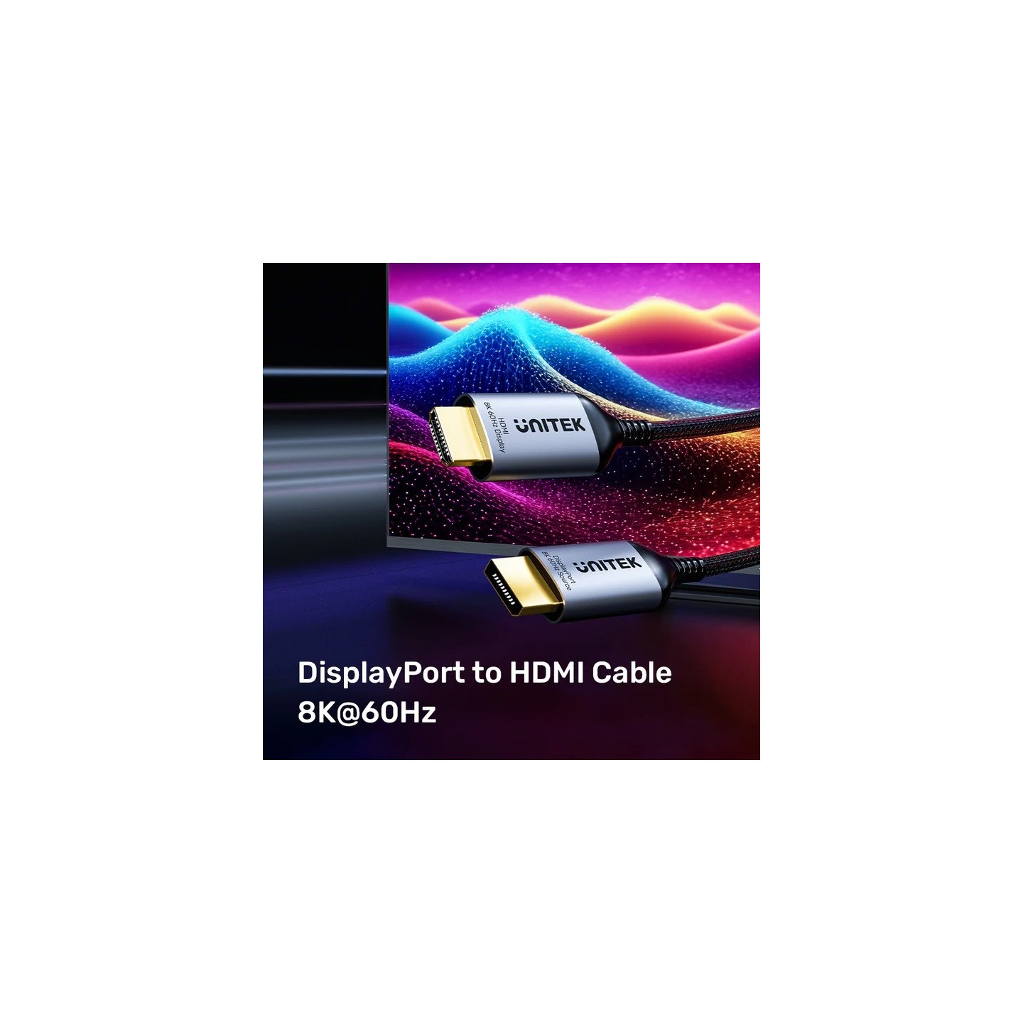 Unitek DisplayPort 1.4 to HDMI 2.1 Cable - V1610A02 - 8K60Hz 1.8m — Buy in Cyprus with Fast Delivery
