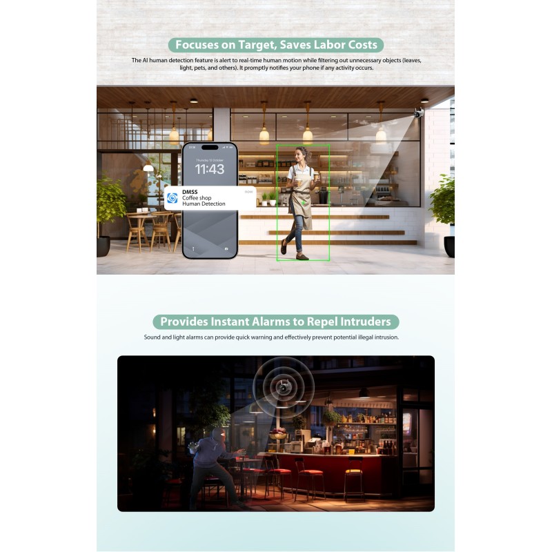 Buy Dahua IP 4.0MP 2.8mm Wifi Bullet Dual Illumination - F4C-PV - IP, 4.0MP, 2.8... in Cyprus, Nicosia, Limassol, Larnaka, Pafos