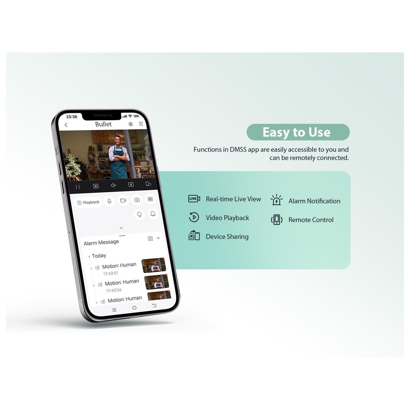 Dahua IP 4.0MP 2.8mm Wifi Bullet Dual Illumination - F4C-PV - IP, 4.0MP, 2.8mm, Wifi, Bullet, Dual Illumination